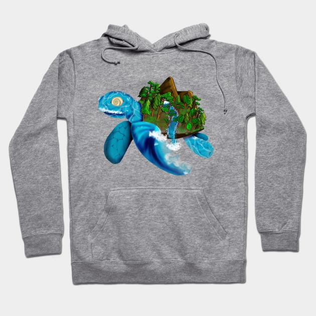 Turtle Island Hoodie by Hooked on